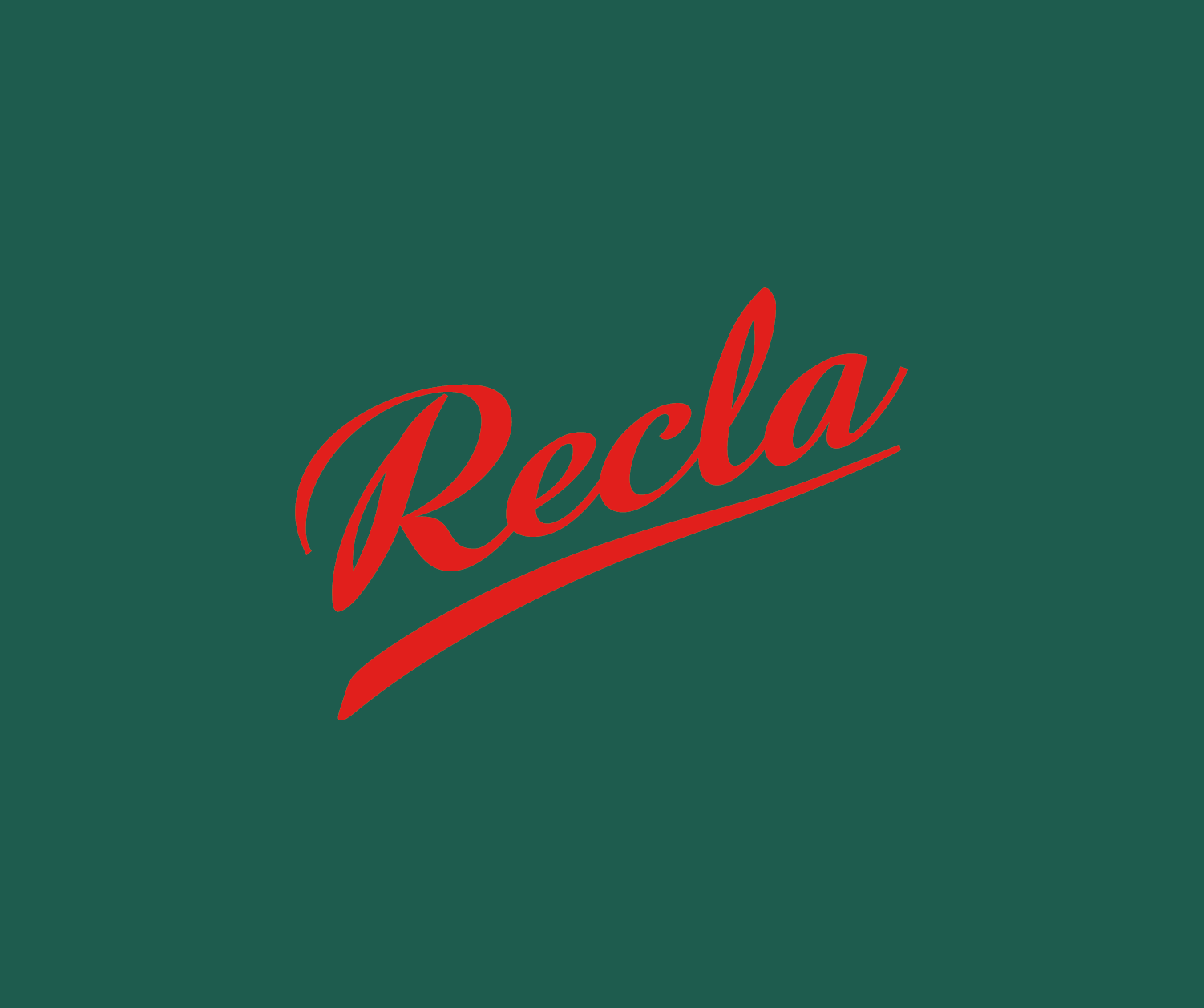 Logo Recla sfondo verde